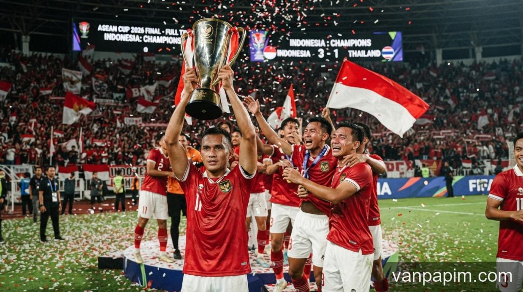 Indonesia lên ngôi vương FIFA ASEAN Cup 2026: Bước ngoặt lịch sử hay sự trỗi dậy của bóng đá xứ Vạn đảo?